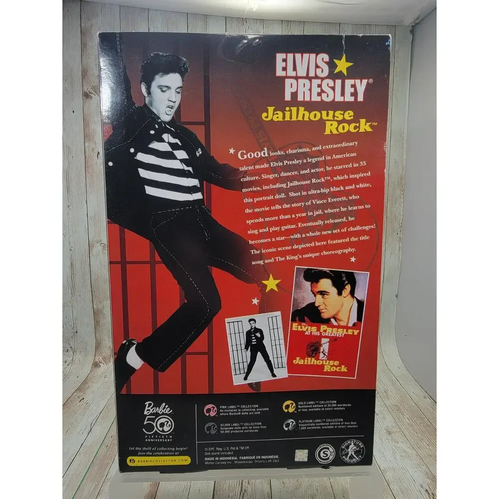 Mattel Elvis Presley Jailhouse Rock Barbie Collector Doll Pink Label NEW!!
